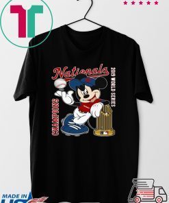 Washington Nationals 2019 World Series Champions Mickey Mouse Shirt