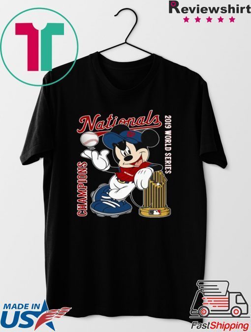 Washington Nationals 2019 World Series Champions Mickey Mouse Shirt