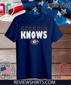 Womens Georgia Bulldogs football Knows Tee Shirt