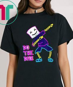 dancing dj with goofy marshmallow face for clubbing t-shirts