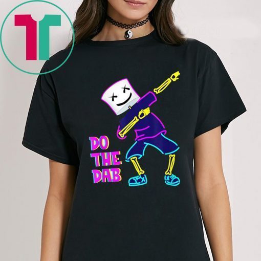 dancing dj with goofy marshmallow face for clubbing t-shirts
