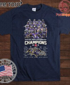 AFC North Devision Champions 2019 Signatures For T-Shirt