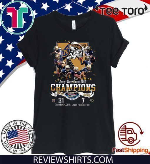 Army Navy Game 2019 Champions Offcial T-Shirt