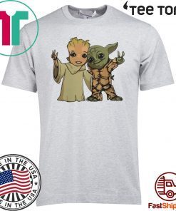 Baby Groot And Baby Yoda Friends Shirt T-Shirt