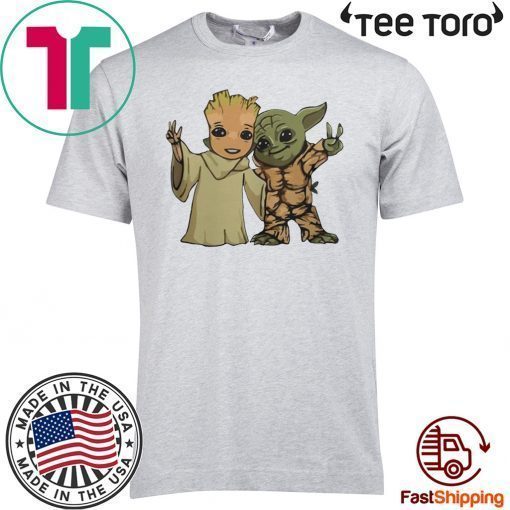 Baby Groot And Baby Yoda Friends Shirt T-Shirt