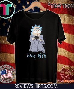 Baby Rick Sanchez Baby Yoda Offcial T-Shirt