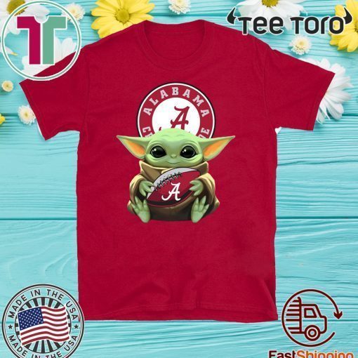 Baby Yoda Hug Alabama Logo 2020 T-Shirt