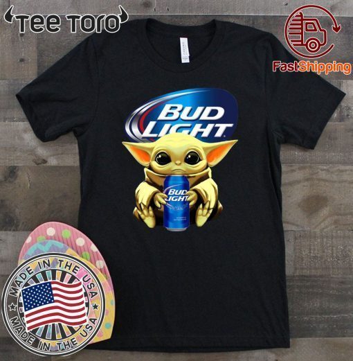 Baby Yoda Hug Bud Light Beer For T-Shirt