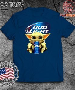 Baby Yoda Hug Bud Light Beer For T-Shirt