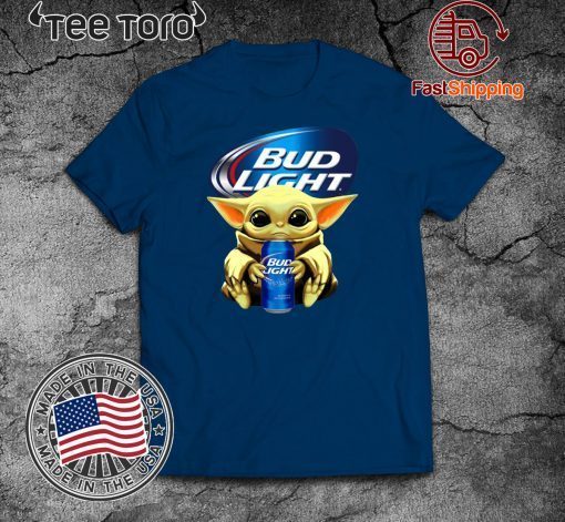 Baby Yoda Hug Bud Light Beer For T-Shirt