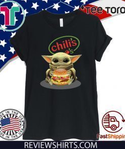 Buy Baby Yoda Hug Chilis Burger Hot T-Shirt