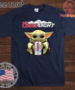 Baby Yoda Hug Coors Light Offcial T-Shirt