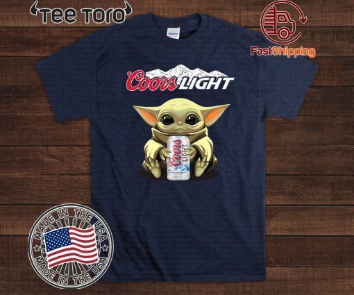 Baby Yoda Hug Coors Light Offcial T-Shirt