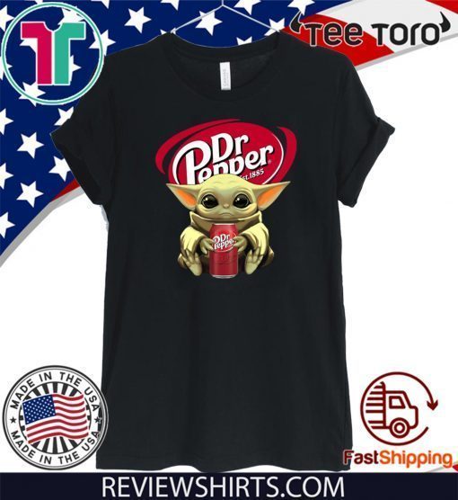 Hot Baby Yoda Hug Dr Pepper 1985 T-Shirt 