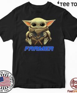 Baby Yoda Hug Farmer Gift T-Shirt