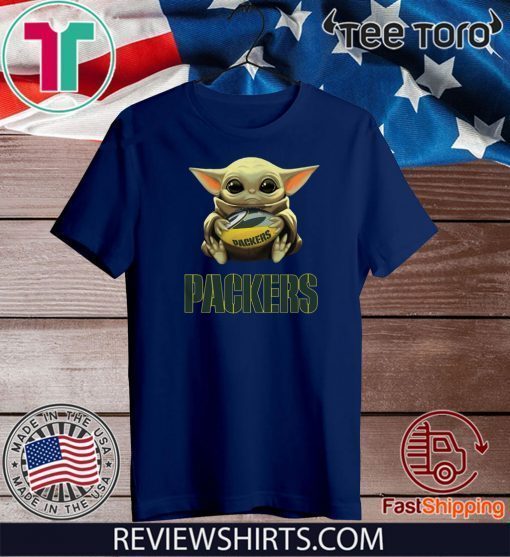 Baby Yoda Hug Green Bay Packers Limited Edition T-Shirt