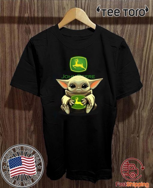 Baby Yoda Hug John Deere Offcial T-Shirt