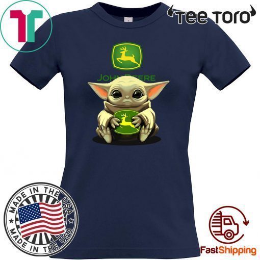 Baby Yoda Hug John Deere Offcial T-Shirt