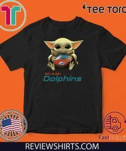 Baby Yoda Hug Miami Dolphins 2020 T Shirt