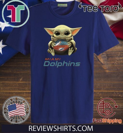 Baby Yoda Hug Miami Dolphins 2020 T Shirt