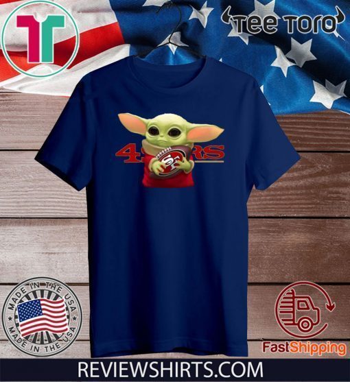 Baby Yoda Hug San Francisco 49ers t-shirts