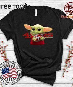 Baby Yoda Hug San Francisco 49ers t-shirts