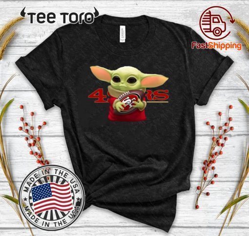 Baby Yoda Hug San Francisco 49ers t-shirts