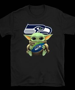 Baby Yoda Hug Seattle Seahawks Limited Edition T-Shirt