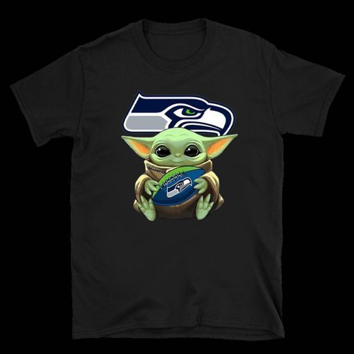 Baby Yoda Hug Seattle Seahawks Limited Edition T-Shirt