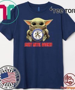 Baby Yoda Hug Sheet Metal Worker Limited Edition T-Shirt