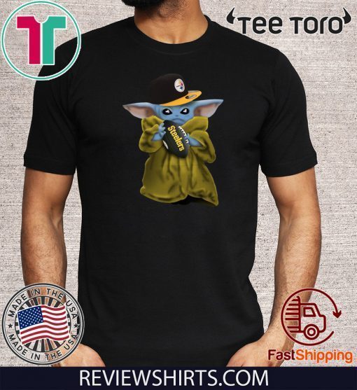 Baby Yoda Hug Steelers Offcial T-Shirt