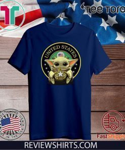 Baby Yoda Hug United States US T-Shirt