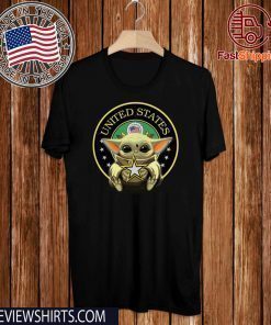 Baby Yoda Hug United States US T-Shirt