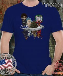 Baby Yoda John Wick Rick Sanchez And Joker water Reflection Shirt T-Shirt