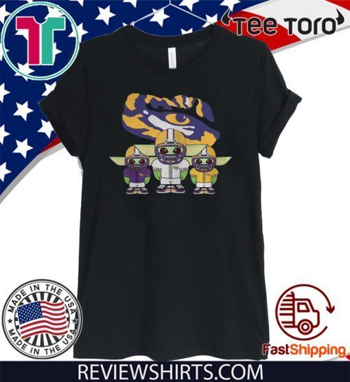 Baby Yoda LSU Tigers Offcial T-Shirt