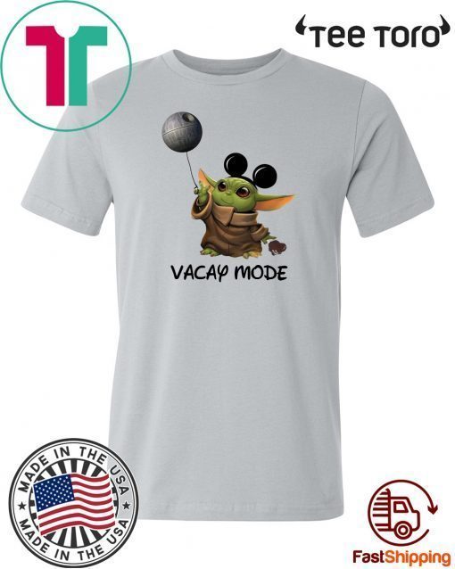 Baby Yoda Mickey mouse Vacay Mode Offcial T-Shirt