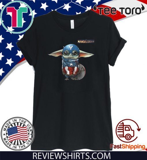 Baby Yoda The Mandalorian Captain American 2020 T-Shirt