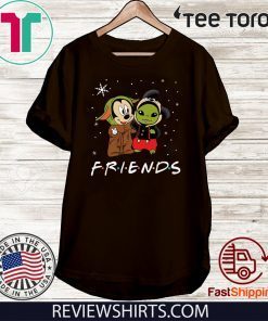 Baby Yoda and Mickey Mouse Friends snow christmas Shirts