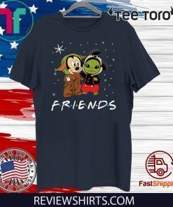 Baby Yoda and Mickey Mouse Friends snow christmas Shirts