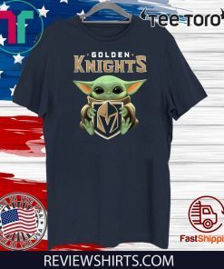 Baby Yoda hug Golden Knights Classic T-Shirt