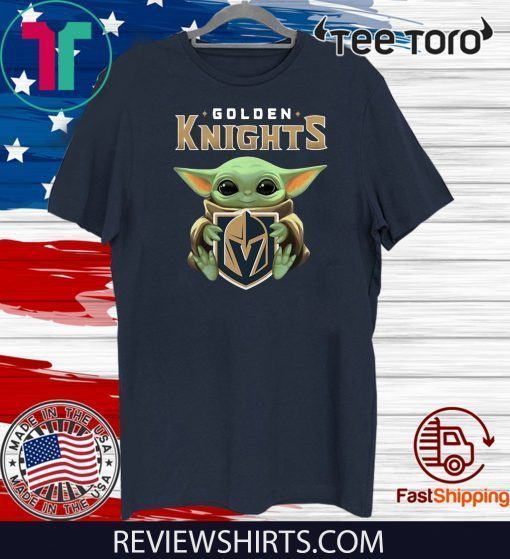 Baby Yoda hug Golden Knights Classic T-Shirt