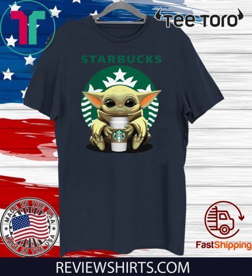 Baby Yoda hug Starbucks Offcial T-Shirt