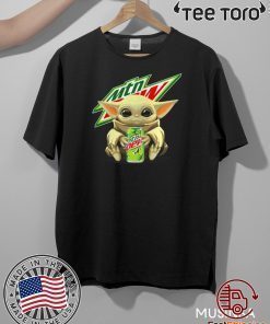 Baby Yoda hugging Mtn Dew Classic T-Shirt