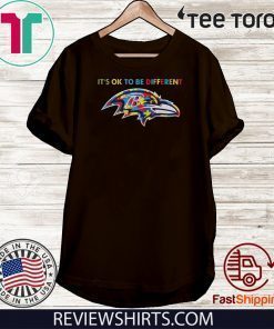 Baltimore Ravens Autism it's ok to be different Shirts