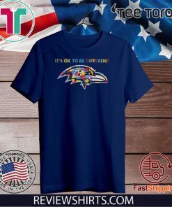 Baltimore Ravens Autism it's ok to be different Shirts