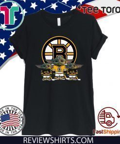 Boston Bruins Logo Baby Yoda 2020 T-Shirt