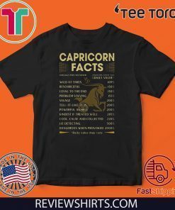 Capricorn Facts Daily Value May Vary Original T-Shirt