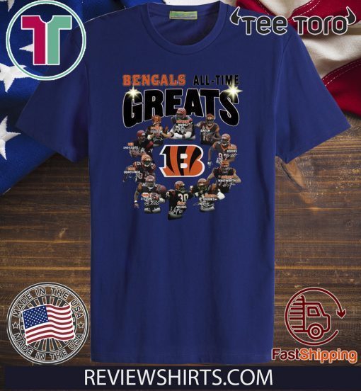 Original Cincinnati Bengals all time great players signatures T-Shirt