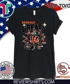 Original Cincinnati Bengals all time great players signatures T-Shirt