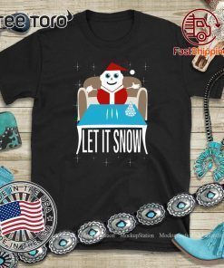 Cocaine Santa Let It Snow Tee Shirt